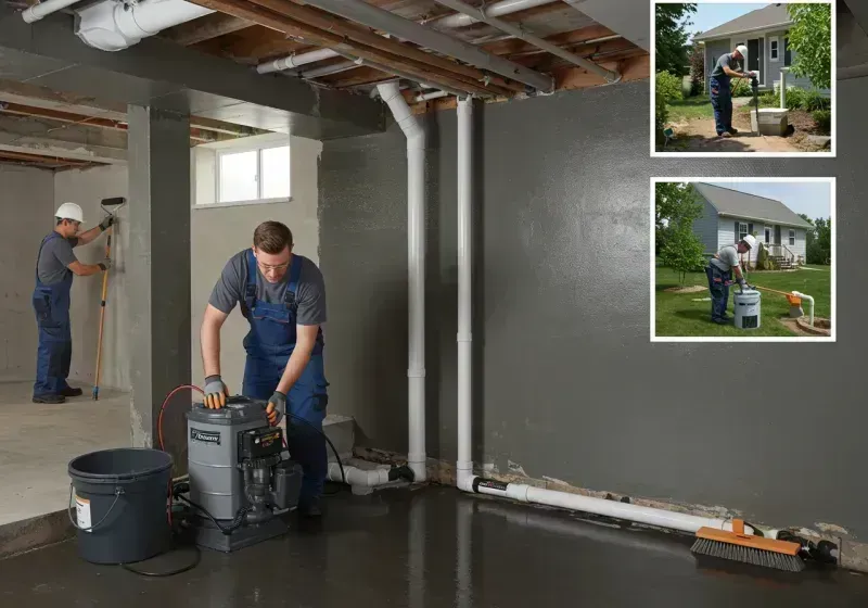 Basement Waterproofing and Flood Prevention process in Follansbee, WV